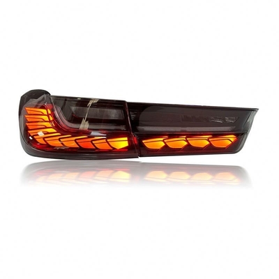 Luz trasera de coche LED para BMW Serie 3 G20 G28 con señal DRL y lámpara trasera de escala de dragón