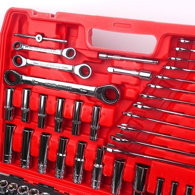 151pcs caja de herramientas de mano profesional llave de crujido de conexión para reparación de automóviles