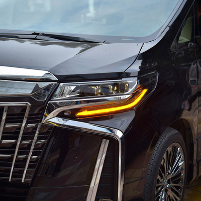 Diseño de luces de auto LED para Toyota Alphard Tres Ojos Faros modificados 35 vatios