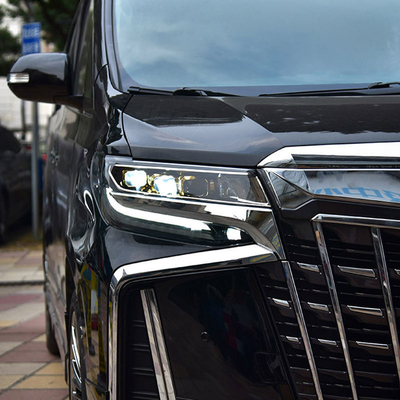 Diseño de luces de auto LED para Toyota Alphard Tres Ojos Faros modificados 35 vatios