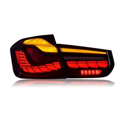 Escala de dragón Look luz trasera LED Streamer modificada hecha para BMW Serie 3 F30 F35 13-15