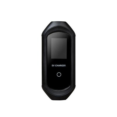 Pantalla LCD Cargador de vehículos eléctricos portátil tipo 2 de 7 kW con enchufe azul CEE y corriente ajustable