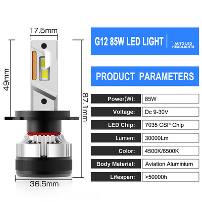 2005-2006 Año 9005 9006 Luzes delanteras de automóviles LED bombilla con 10-60V 30000Lm H4 H19 bombilla LED