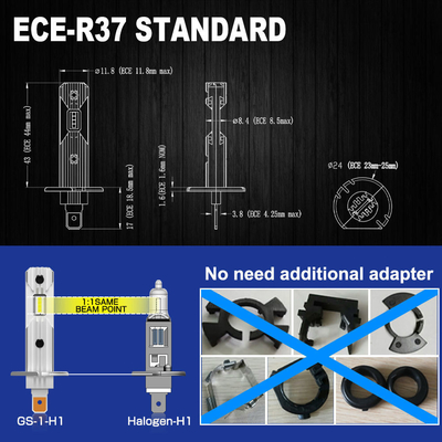 Reemplazar/reparar el faro de luz LED H4 H1 H11 9005 9006 9012 H7 para coches 2009-2017