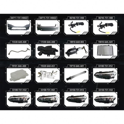 Componentes de aluminio para automóviles Accesorios para Honda Civic 2020 2021 2022 2023 Reparación de propósito