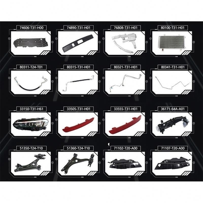 Honda Civic FE 2020 2021 2022 2023 Otras piezas de repuesto de automóviles Accesorios Japón Auto partes