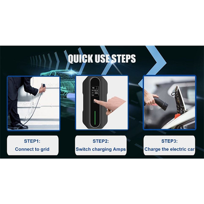 8A-10A-13A-16A Cargador Ev ajustable de 3,5 kW para vehículos eléctricos