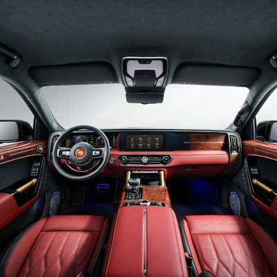 6 asientos Hongqi Ls7 V8 de lujo Gran espacio SUV de alta velocidad Sistema de entretenimiento del coche de combustible de GLP