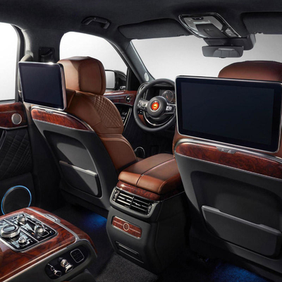 6 asientos Hongqi Ls7 V8 de lujo Gran espacio SUV de alta velocidad Sistema de entretenimiento del coche de combustible de GLP