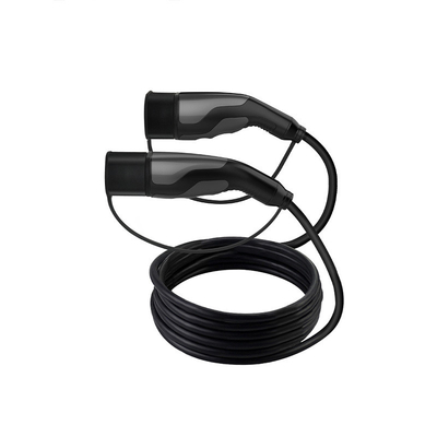16A Tipo 2 a Tipo 2 Cable de carga EV con 5M TPU Cable de chaqueta Especificación 5x6.0mm2 2x0.5mm2