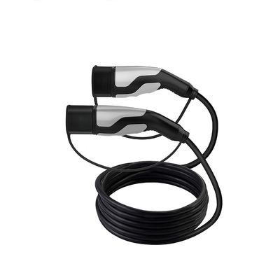 16A Tipo 2 a Tipo 2 Cable de carga EV con 5M TPU Cable de chaqueta Especificación 5x6.0mm2 2x0.5mm2