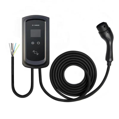 5M Tipo 2 TPU chaqueta cargador de coche eléctrico Ev con pantalla LED y Tipo2 Interfaz estándar