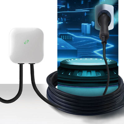7kW potencia de salida cargador de automóvil eléctrico portátil para el hogar tipo 2 IEC 62196 con tarjeta RFID