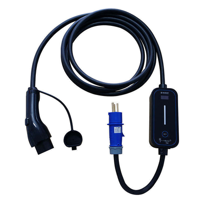 Cargador EV portátil Tipo 2 7Kw 32A Gb/T 5M Cable con frecuencia de entrada de 50Hz o 60Hz
