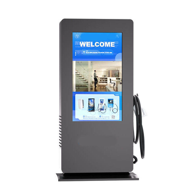 CCS Chademo 30Kw-240Kw Dc Ccs2 / Ccs1Ev Cargador con pantalla de publicidad de medios