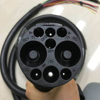 Conector de carga de vehículos eléctricos de corriente continua de 750 V/1000 V personalizado con corriente nominal de 125 A/200 A por enchufe de corriente continua GBT
