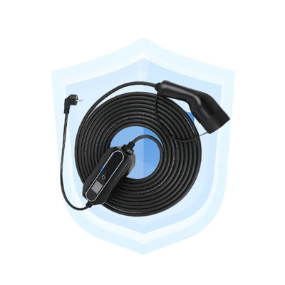 GBT Opcional 32A de fase única 7W 10-32 Amp de corriente ajustable Tipo 2 cargador EV portátil con Ce