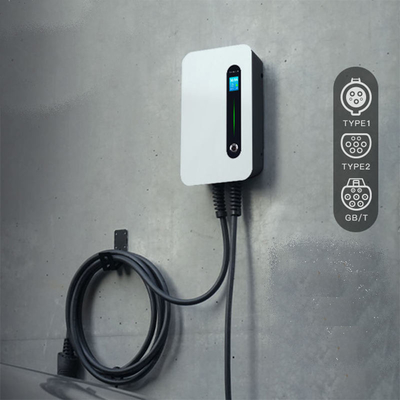 32A cargador de EV montado en la pared con interfaz Tesla estándar Oem Odm Sae J1772 IP 66 clasificado