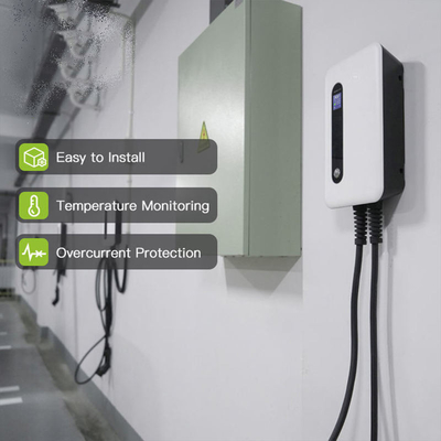 32A cargador de EV montado en la pared con interfaz Tesla estándar Oem Odm Sae J1772 IP 66 clasificado