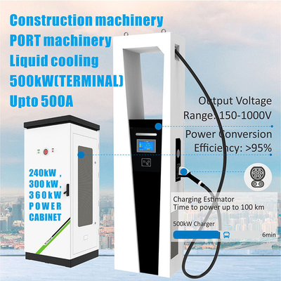Estación de carga ultrarrápida de tipo Ev de 360 kW/600 kW con estándar de interfaz CCS2