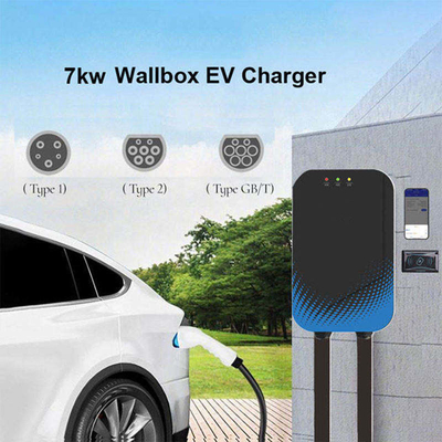 Interfaz CCS 32A Estación de carga de coches eléctricos de caja de pared con comunicación OCPP 1.6
